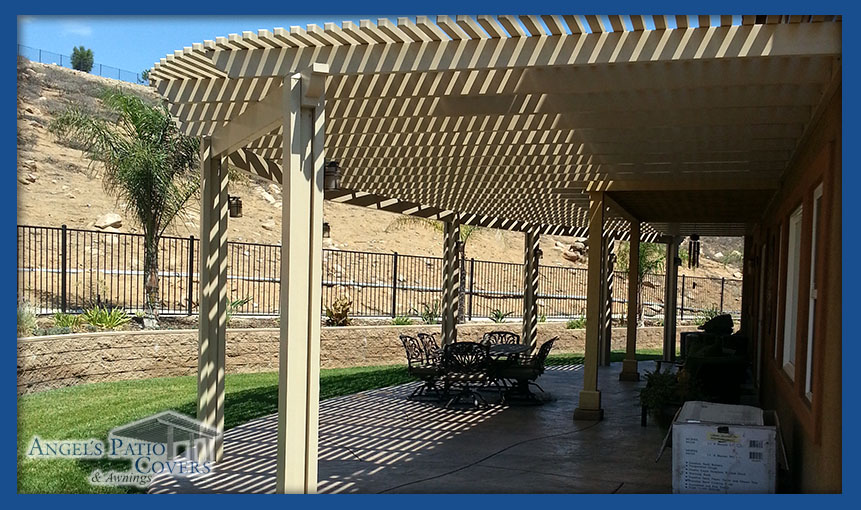 Angel's Patio Lattice Covers & Awnings serving Murrieta Menifee